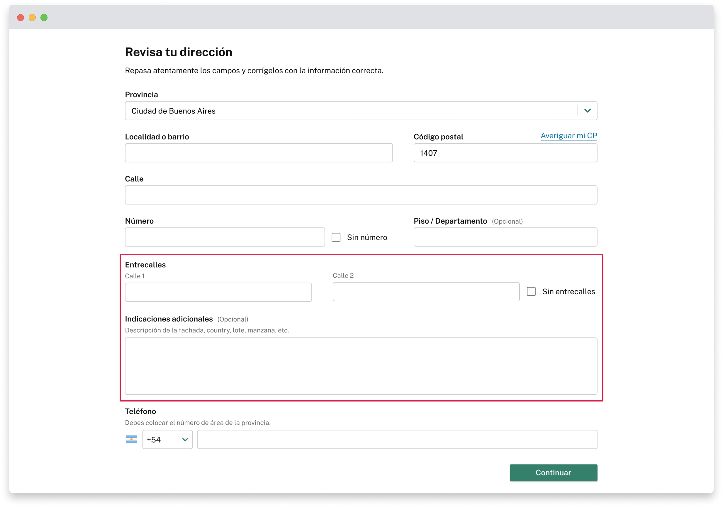 Shipnow Quiero Agregar Datos Extra A La Direcci n